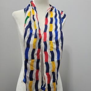 Multicolor Striped Scarf Some Flaws